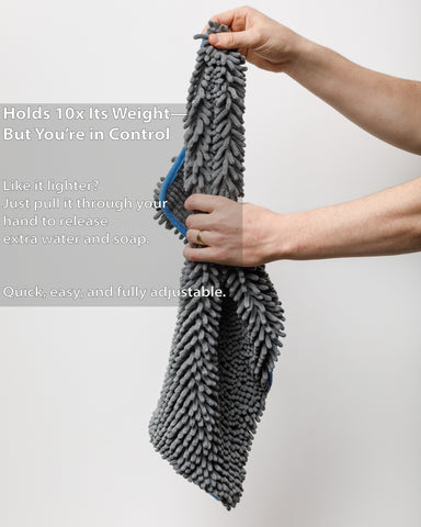 Mach 2 Speed Car Wash Towel – 7x the Size of a Mitt (60 x 30cm / 2 x 1ft)